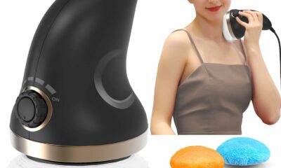 Handheld Cellulite Massager-Body Sculpting Machine with Lymphatic Drainage, Skin Tightening, and Vibrating Beauty Sculpt Massage Function. Suitable for Women Men Use at Home Black & Gold product image