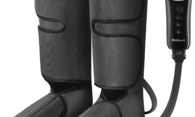 Nekteck Leg Compression Massager for Circulation and Relaxation, FSA Eligible Foot and Calf Massage Machine 2 Modes 3 Intensities with Hand-held Controller for Pain Relief, HSA Adjustable Leg Wraps Calf & Foot - 2 modes product image