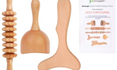 3-in-1 Wood Therapy Massage Tools Lymphatic Drainage Massager Wooden Massager for Maderoterapia,Anti-Cellulite, Body Sculpting & Contouring product image