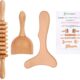 3-in-1 Wood Therapy Massage Tools Lymphatic Drainage Massager Wooden Massager for Maderoterapia,Anti-Cellulite, Body Sculpting & Contouring product image