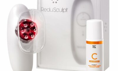 Redu Sculpt 3-in-1 Body Sculpting Machine - Skin Tightening Device for Stomach, Arms, Legs & Love Handles – Anti Cellulite Massage Tool for Firming & Circulation Redu Sculpt + Vitamin C 3 Ounce product image