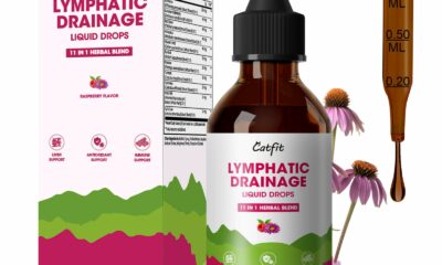 Lymphatic Drainage Supplements Drops for Immune, Lymph System Support, Cleanse & Detox, Liver Health with Echinacea,Elderberry,Cleavers Herb,Burdock, Calendula, Non-GMO, Raspberry Flavor, 2 Fl Oz Raspberry 2 Fl Oz (Pack of 1) product image