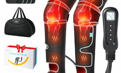 ALLJOY Leg Massager for Circulation and Pain Relief FSA, Gifts for Men Women Dad Mom, Leg Massager with Heat and Compression, 2 Heat 5 Modes 4 Intensities 4 Extenders product image
