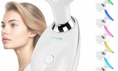 Facial Massager Face and Neck, Face 𝖲 culpting Wand Tool with 7 Color - Birthday, Christmas, Mothers Day, Valentines Day Gifts for Her Women Mom Best Friend Wife Teacher (White) product image