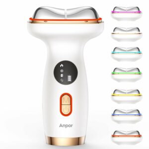 Face & Neck Beauty Massager with Heat & Cold, Valentines Day Gifts, Gua Sha Facial Massager Tool, Microcurrent, 7 Color Light, 7 Modes, Smart Vibration for Ficial & Neck Care (Pearl White) product image