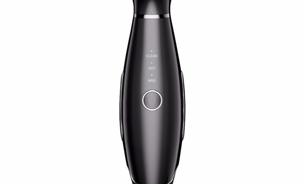 7 Color Neck Face Massager - Facial Massager Tool for Skin Care at Home, Vibrating Face Massager with Thermals, Galvanic Machines Black product image