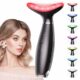 7 Color Galvanic Machines - Red Light Therapy for Face and Neck, Face Massager Tool for Wrinkles, Double Chin, Vibrating Facial Massager with Thermals, Black product image