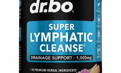 Lymphatic Drainage Supplements Pills - Lymphatic Support Total Herbal Cleanse Products Echinacea, Ginger, Dandelion, Red Root & Red Clover Supplement - Lymph Node Detox Cleanse Lymph System Drainage product image