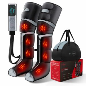 Leg Massager with Heat and Compression, Foot Massager for Circulation and Pain Relief, 3 Timers, 12 Intensity, 6 Modes,3 Heating with Knee Massager,Valentines Day Gifts for Man Woman,Black product image