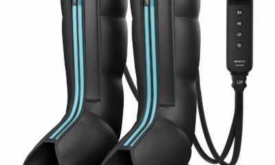 CINCOM Leg Massager for Circulation and Pain Relief, Air Compression Massager for Foot and Leg Helpful for Lymphedema Edema Restless and Relaxation Birthday Gift for Women Men No-Heat product image