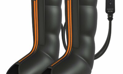 QUINEAR Leg Compression Massager, Calf Massager for Circulation and Pain Relief with 3 Modes and 3 Intensities,Compression Boots for Leg (no Heat) Yellow (No Heat) product image