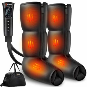 YINGGG Leg Compression Massager with Heat, Foot & Calf Massager Boots for Circulation and Pain Relief, Professional Sequential Compression Boots with 6 Modes, 6 Intensities, 3 Heat-M Medium product image