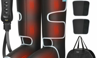 ALLJOY Leg Massager for Circulation and Pain Relief FSA, Gifts for Dad Mom Mothers Day Fathers Day, Leg Massager with Heat and Compression Helpful for Vericose Veins, Fatigue, Cramps, Swelling, Edema product image