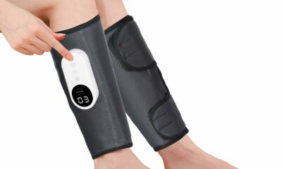 Leg Massager for Circulation and Pain Relief, Calf Air Compression Massager with Heat, Leg Massager with 3 Intensities, 3 Modes, Easy to use, Muscle Relaxation, Gifts (Pair) Gray product image