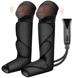 FIT KING Foot and Leg Compression Massager for Circulation and Pain Relief with Knee Heating Therapy - Handheld Controller 3 Modes 3 Intensities - Gift for Mom Wife Family product image