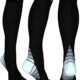 Physix Gear Compression Socks 20-30 mmHg - Men & Women - Running, Nurses, Shin Splints, Flight, Travel Black/Grey L/XL product image
