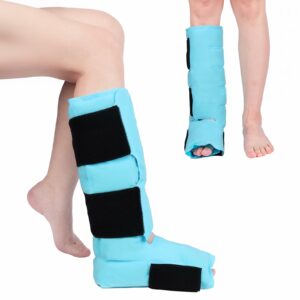 Comfytemp Ankle Foot Ice Pack Wrap, Reusable Leg Ice Boot for Injury, Achilles Tendonitis, Shin Splint, Plantar Fasciitis, Hot & Cold Compression, Sprained Ankles Brace, Post Surgery product image