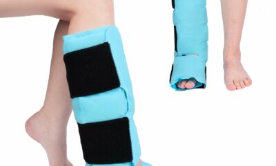 Comfytemp Ankle Foot Ice Pack Wrap, Reusable Leg Ice Boot for Injury, Achilles Tendonitis, Shin Splint, Plantar Fasciitis, Hot & Cold Compression, Sprained Ankles Brace, Post Surgery product image