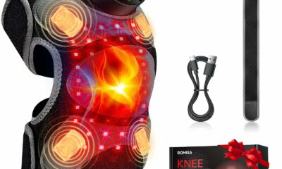 Upgraded PRO Red Light Therapy Knee Brace & 4 Vibration Massage - Rechargeable Controller, 660nm&850nm Red Light Therapy Heated Device for Knee/Elbow/Shoulder Upgraded Knee product image