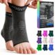 Modvel Foot & Ankle Brace Socks for Sprained Ankle Compression Sleeve - Plantar Fasciitis Relief Brace, Foot Support for pain Women & Men - Tendonitis & Arthritis Feet Sleeve, Stabilizing Ankles Wrap Medium A Black 2 product image