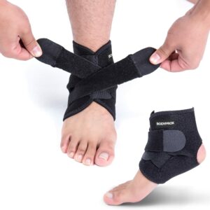 Bodyprox Ankle Support Brace, Breathable Neoprene Sleeve, Adjustable Wrap! (1 Pack) product image