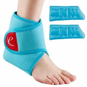 Comfytemp Ankle Ice Pack Wrap Brace for Swelling, Foot Pain Relief, 2 Gel Packs for Injuries Reusable, Hot Cold Compress Therapy for Plantar Fasciitis, Heel Spur, Achilles Tendonitis product image