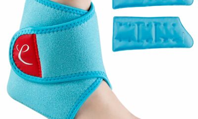 Comfytemp Ankle Ice Pack Wrap Brace for Swelling, Foot Pain Relief, 2 Gel Packs for Injuries Reusable, Hot Cold Compress Therapy for Plantar Fasciitis, Heel Spur, Achilles Tendonitis product image