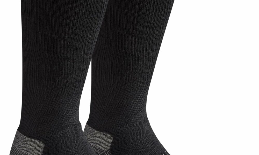 Dickies Men's Light Compression Comfort Over-The-Calf Socks, Available in M-XXL (2, 4 Pairs) Large Black (2 Pairs) product image