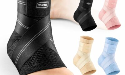 Flat Knitting Ankle Brace For Women&Men, 7-Zone Dynamic Compression Sleeve w/Flex Strap,Foot Support For Sports, Sprained Ankle, Achilles Tendonitis, Plantar Fasciitis Relief(Pack of1)XL, Black Black(Pack of 1) X-Large product image