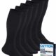 Pembrook Light Cotton Compression Socks for Men - 3 Pairs | 8-15 mmHg Light Compression Socks for Men, Comfort and Support Black - 3 Pairs Large product image
