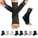 ABIRAM Ankle Brace for Women & Men, Ankle Compression Sleeve with Wrap, Foot Support Sleeve, Ankle Support for Sprained Ankle, Plantar Fasciitis Relief Socks, Achilles Tendonitis, Sports, L Black Large product image