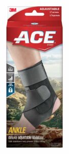 ACE Deluxe Ankle Stabilizer, Adjustable, Black, 1/Pack 1 Count (Pack of 1) product image