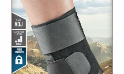 ACE Deluxe Ankle Stabilizer, Adjustable, Black, 1/Pack 1 Count (Pack of 1) product image