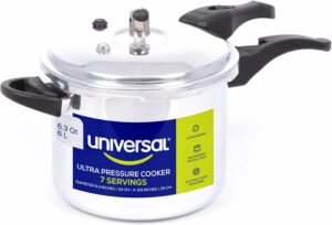 Universal 6.3-Quart Aluminum Pressure Cooker