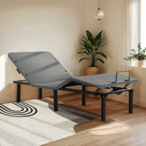 Frassie Adjustable Bed Base Frame Twin XL Electric Bed Base with USB Ports Head and Foot Incline (Twin XL) product image