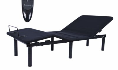 Fromann Adjustable Twin XL Bed Base Frame with Wireless Remote,USB Ports, Zero Gravity,Under Bed Led Lighting (Includes Synchronization Connector to King) Black product image