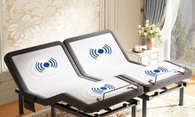 Tami Tami Split King Adjustable Bed Frame with Massage, Ergonomic Head & Foot Incline - Luxury Zero Gravity Electric Base with 4 USB Ports, 2 Night Light, Wireless Remote, Side Pocket, 3 Height Option product image