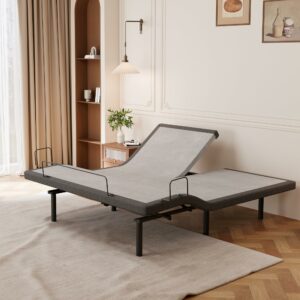 ESHINE Adjustable Bed Frame Split Top King - Electric Base with Massage, Zero Gravity, Dual USB