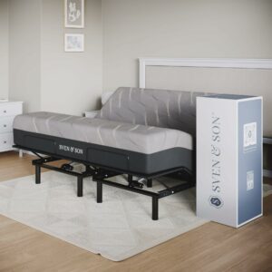 Sven & Son Essential Adjustable Bed Base + 14" Hybrid Mattress (King)