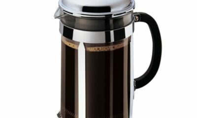 Bodum 51oz Chambord French Press Coffee Maker, High-Heat Borosilicate Glass, Polished Stainless Steel – Made in Portugal Chrome 51 oz product image