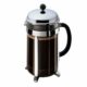 Bodum 51oz Chambord French Press Coffee Maker, High-Heat Borosilicate Glass, Polished Stainless Steel – Made in Portugal Chrome 51 oz product image