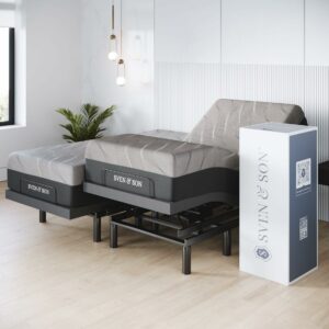 Sven & Son Harmony Split King Adjustable Bed Base with Mattress