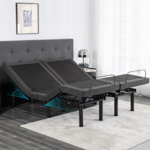 Vipbear Twin XL Adjustable Bed Base with Wireless Remote