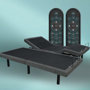 iDealBed 4i Split California King Adjustable Bed Base with Massage