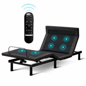 MUUEGM NUPG400 Twin XL Adjustable Bed Frame with Smart App