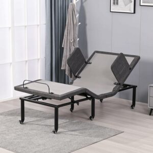 ESHINE Adjustable Overbed Table with Wireless Remote, Twin XL