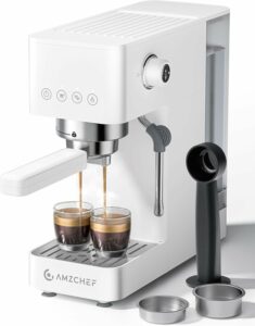 AMZCHEF 20-Bar Espresso Machine with Steam Frother