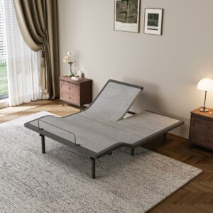 ESHINE Split Queen Adjustable Bed Frame with Massage, Zero Gravity, Wireless Remote