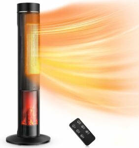 Air Choice 36-Inch 1500W PTC Tower Heater with Thermostat