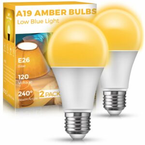 JandCase 1900K Amber Light Bulb (2-Pack)